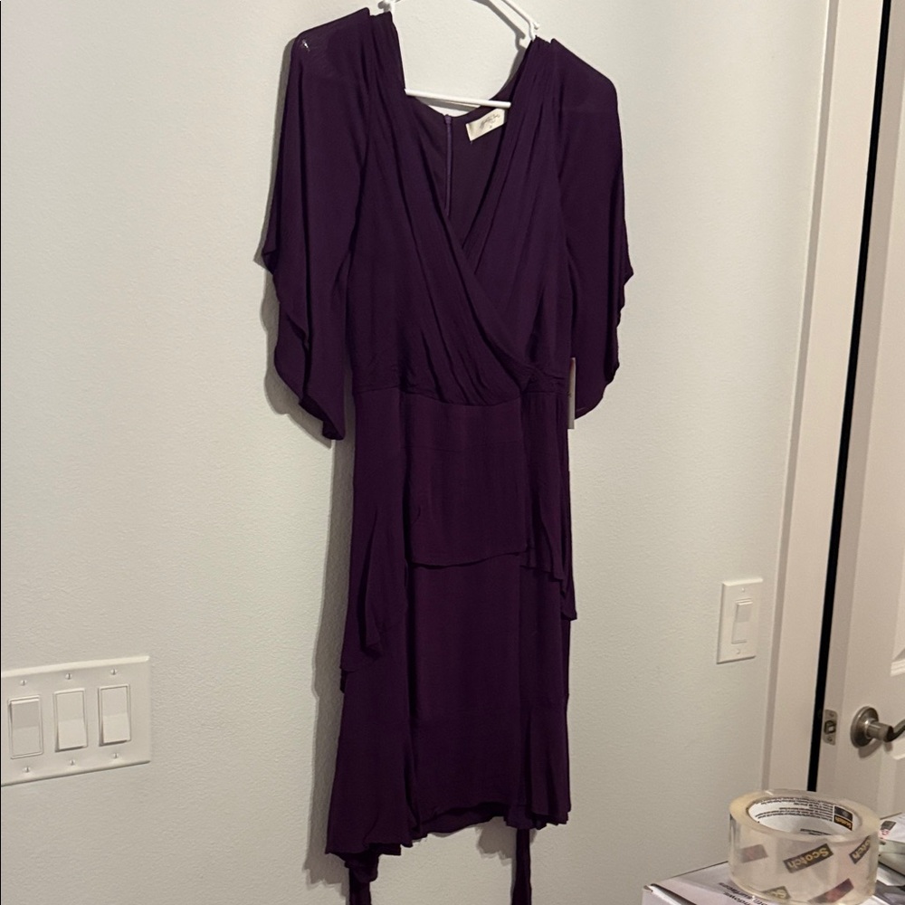Elegant Purple Wrap Dress A Beautiful Soul/ Altered State